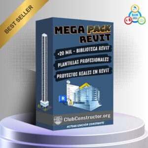 Mega Pack Constructor BIM: Todo en uno con +20k familias, plantillas profesionales y proyectos reales en Revit de Club Constructor