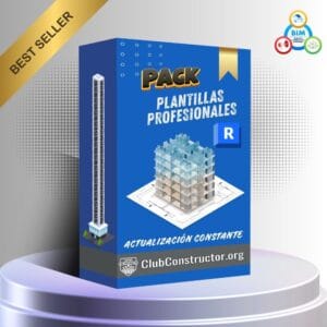 ista previa de plantillas Revit profesionales configuradas para arquitectura, estructuras y MEP en Club Constructor